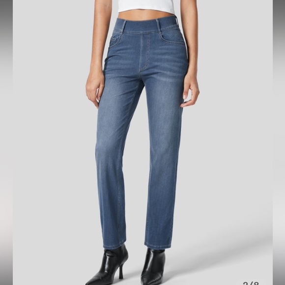 HALARA Denim - Halara High Waisted Multiple Pockets Straight Leg Stretchy Knit Work Jeans